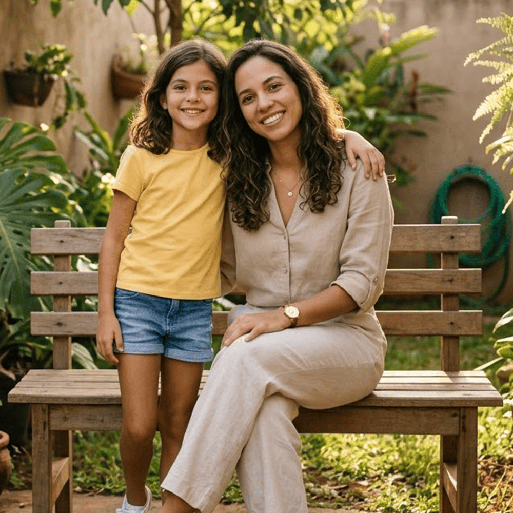 Isabella Xavier e sua filha Fernanda